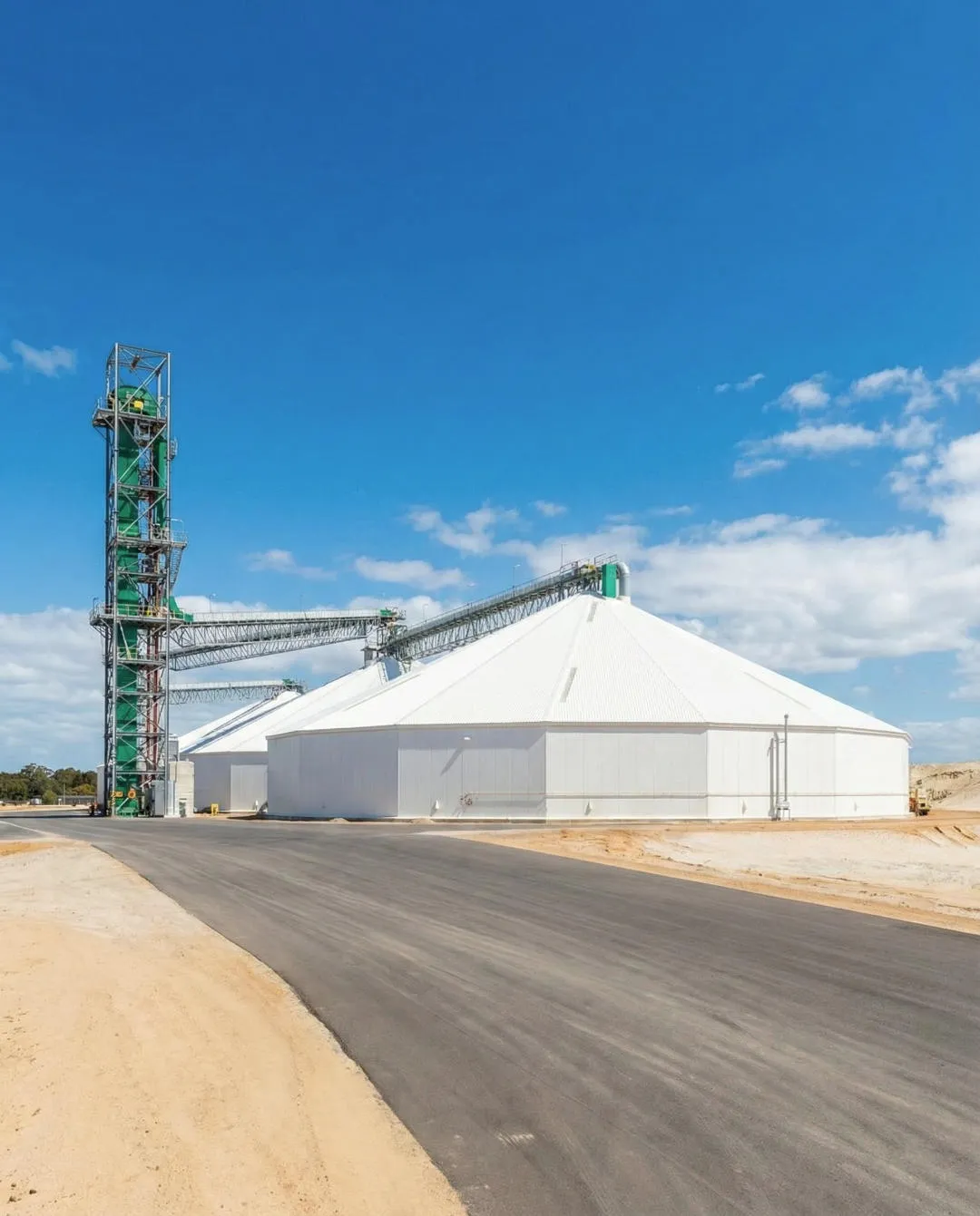 A large silo sealed with our products.